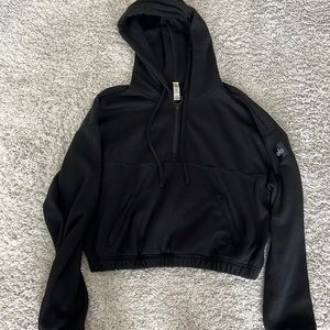 ALO 3/4 zip fleece hoodie- M